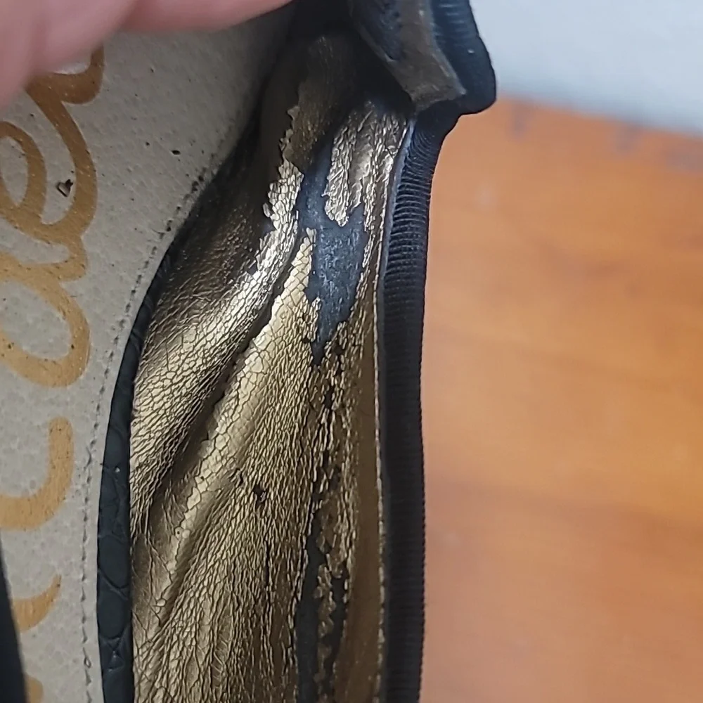 Sam Edelman Alvin Loafers Womens 7.5 Black Velvet Smoking Slipper Flat Shoes - Picture 10 of 16